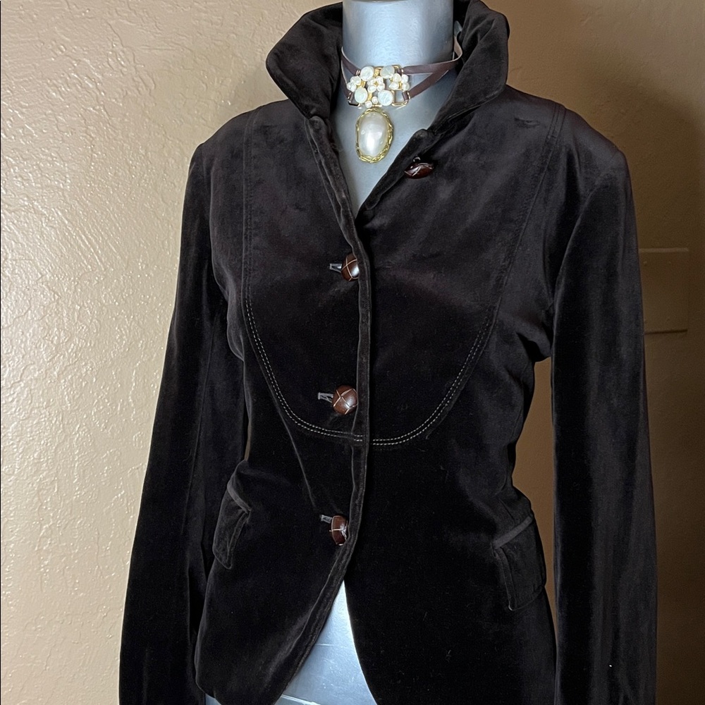 J. Crew Black Velvet Women's Blazer. SZ S - Picture 5 of 6